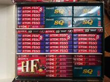 LOTTO 63 AUDIOCASSETTE VERGINI TDK SONY MAXELL 60 90  NUOVE MUSICA MUSICASSETTE