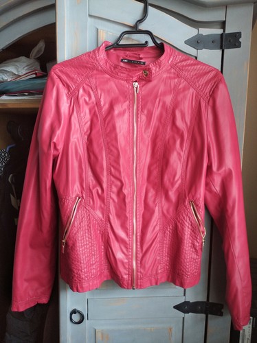 Giacca ecopelle rossa - giacca,