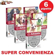 Bayer Advantix 6 pipette per cani da 0-4/ 4-10/ 10-25/ oltre 25/ 40-60 kg pulci 