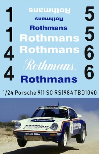 Decals per porsche 911 - 1/24,