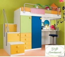 CAMERETTA SOPPALCO ARMADIO SCRITTOIO ECOLOGICA CATAS NUOVI COLORI 142