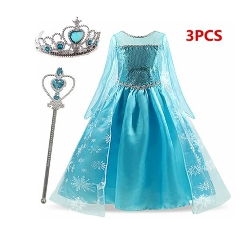 Abito corona set anna elsa - +corona,