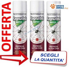 RAGNATELA Mayer Braun Spray → ml 400 \ Elimina Ragni Ragnatele Formiche Cimici