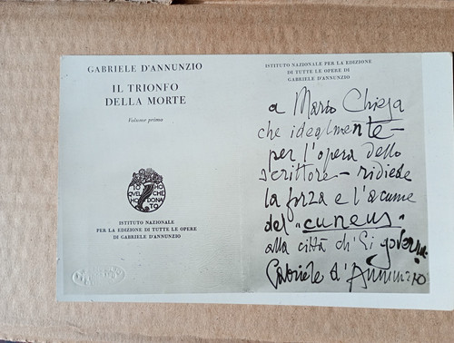 Gabriele annunzio cartolina - d',