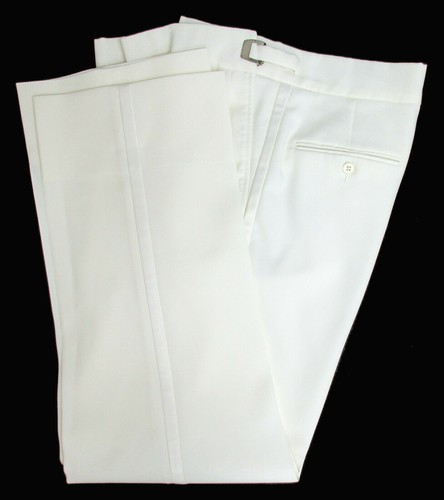 Pantalone smoking uomo avorio