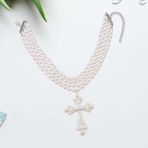 Collana con ciondolo - , croce