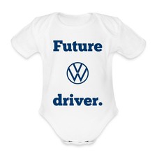 Body bio manica corta bambino logo Volkswagen VW con scritta Future Driver