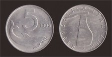 Lire 1996 delfino - 5,