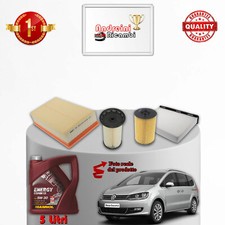 KIT TAGLIANDO 4 FILTRI E OLIO VW SHARAN II 2.0 TDI 110KW 150CV DAL 2015 ->
