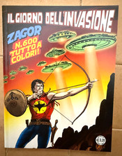 ZAGOR #600 (Zenith 651) "IL GIORNO DELL'INVASIONE" A COLORI - OTTIMO*