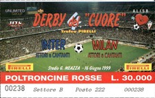 Biglietto stadio Derby del