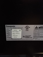 Panasonic flatscreen plasma - panasonic,