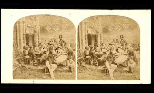 Déjeuner dehors 1870 - dehors,, ca.1870