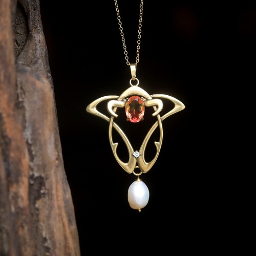 Collana pendente dorato - collana,