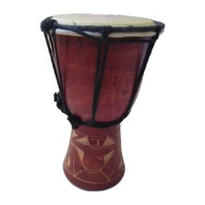 Tamburo portatile africano Djembe diametro 8" alto 4"