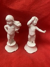 Coppia Di Putti  Cherubini Capodimonte