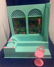 Sedia vasca spa bagno Barbie Beauty Bubble 1975 vintage specchio finto