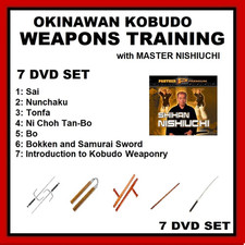 KOBUDO WEAPONARY SERIES 7 DVD SET with Shihan Nishiuchi Karate Okinawan