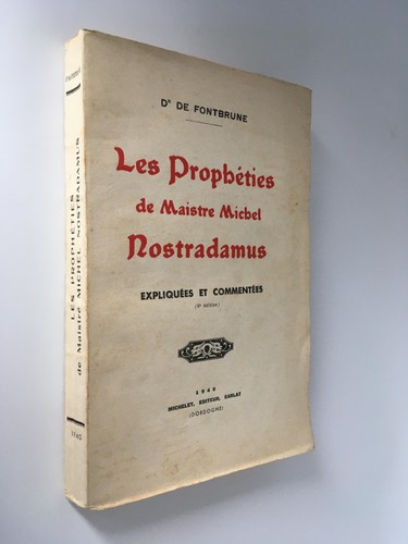 Les prophéties maistre - prophéties, de
