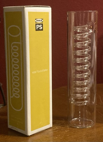 Vaso spirale vetro ikea - spirale,