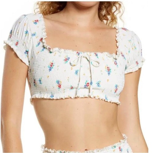 Bikini top smocked - billabong, x
