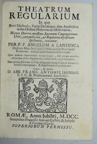 Theatrum regularium ediz - theatrum,