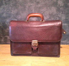 BORSA 24 ORE VINTAGE DA UOMO IN CUOIO MADE IN ITALY VINTAGE MEN'S LEATHER BAG