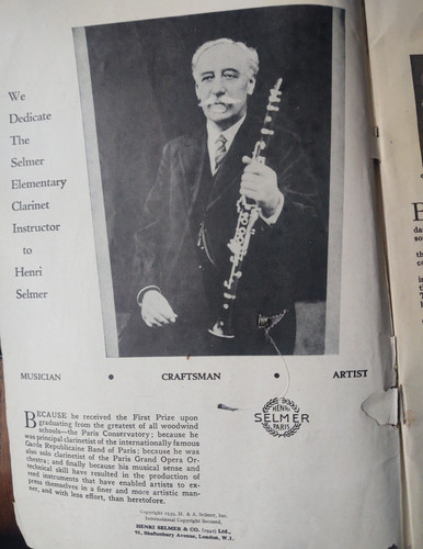 The selmer elementary clarinet - the,