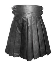 Kilt scozzese in pelle di