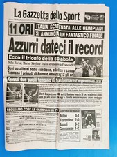 GAZZETTA DELLO SPORT 11 AGOSTO 1984 OLIMPIADI ORO SCIABOLA SCHERMA - STECCA