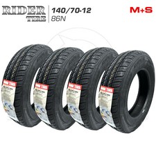 SET 4 GOMME PNEUMATICO COPERTONE RUOTA RIDER 140/70-12 M+S 8PR PIAGGIO APE POKER