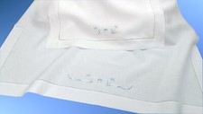 Lenzuolo culla ricamato mano - lenzuolo,