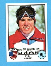 ROOKIE SKI CARD PHIL MAHRE SPORT SUPERSTARS 1982 PANINI PERFETTA