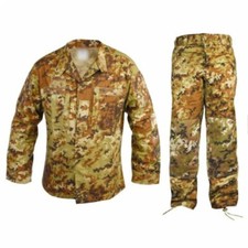UNIFORME MIMETICA ITALIANA MOD CBT 2013 GIACCA PANTALONI VEGETATO RIPSTOP 