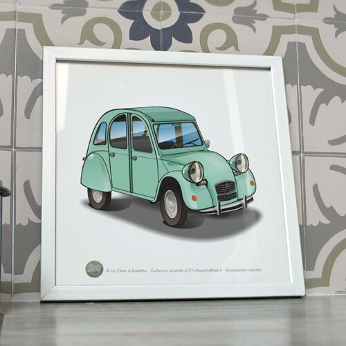 Citroen 2cv vert - jade, 1981