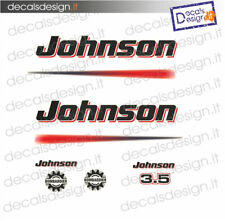 Adesivi motore marino fuoribordo Johnson 3.5 cv  2t gommone barca