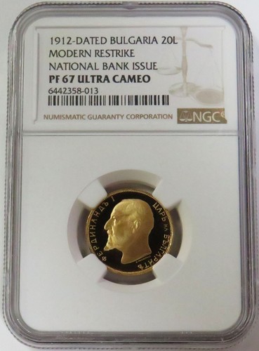 Moneta 1912 oro bulgaria - bulgaria, 20