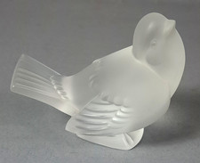 Oiseau moineau Cristal Lalique France signé parfait état C752