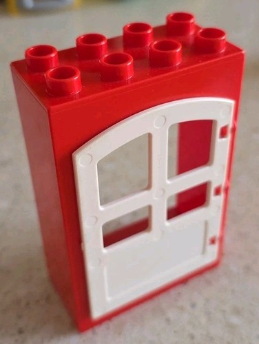 Lego duplo muro rosso porta - muro,