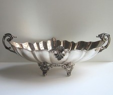 Jatte Argento 800 di Schiavon Treviso con Piedini e Manici-Italia Metà Anni '90