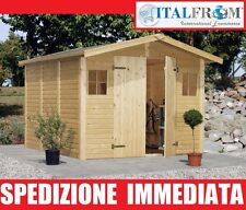 Box Casette di Legno Casetta da Giardino in Legno d'Abete16mm mq7,7 ITALFROM38