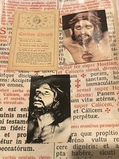 RARE LOT  "Caritas Christi" : Special Wax Seal , crucifix , small book - 1942 !
