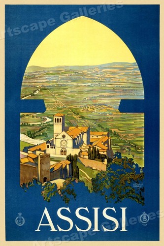 Poster viaggio assisi - da,