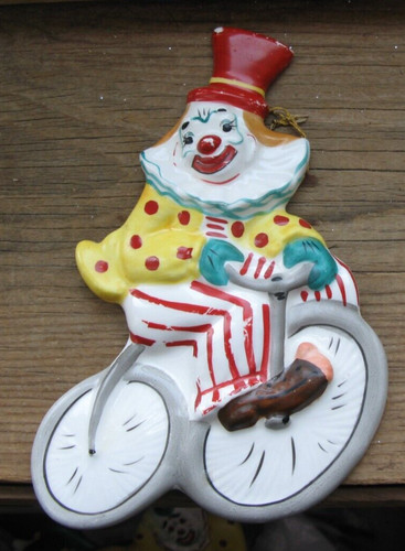 Bicicletta pagliaccio ceramica