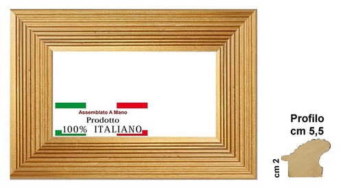 Cornice oro legno - oro, in