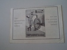 advertising Pubblicità 1928 PNEUMATICI PIRELLI SUPERFLEX CORD