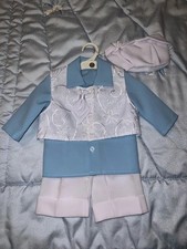 Vintage Abito Completo cerimonia bimbo vestito 6-9 mesi / 68 cm bambini