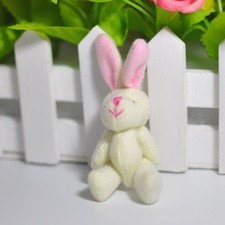 Peluche pupazzo Able 7,5 cm mini coniglio coniglietto perfetto per souvenir matrimonio