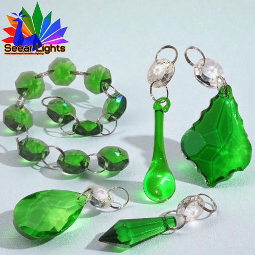 Lampadario verde smeraldo