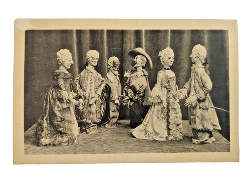 Cartolina pupazzi vittoriani - cartolina,